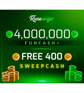 Runewager 4000000 Fun Cash + FREE 400 Sweep Cash Key GLOBAL